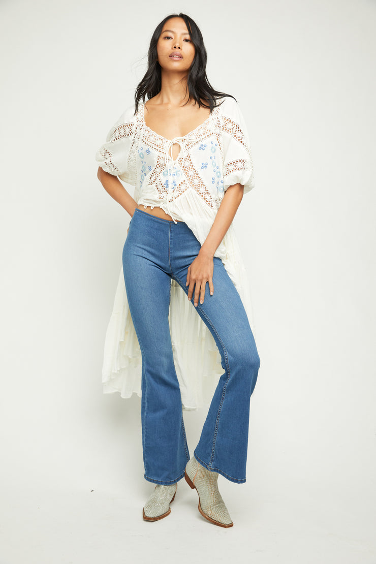 Free People Penny Pull-On Flare Jeans – Euphoria