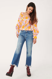 Free People Maggie Mid-Rise Straight Jeans
